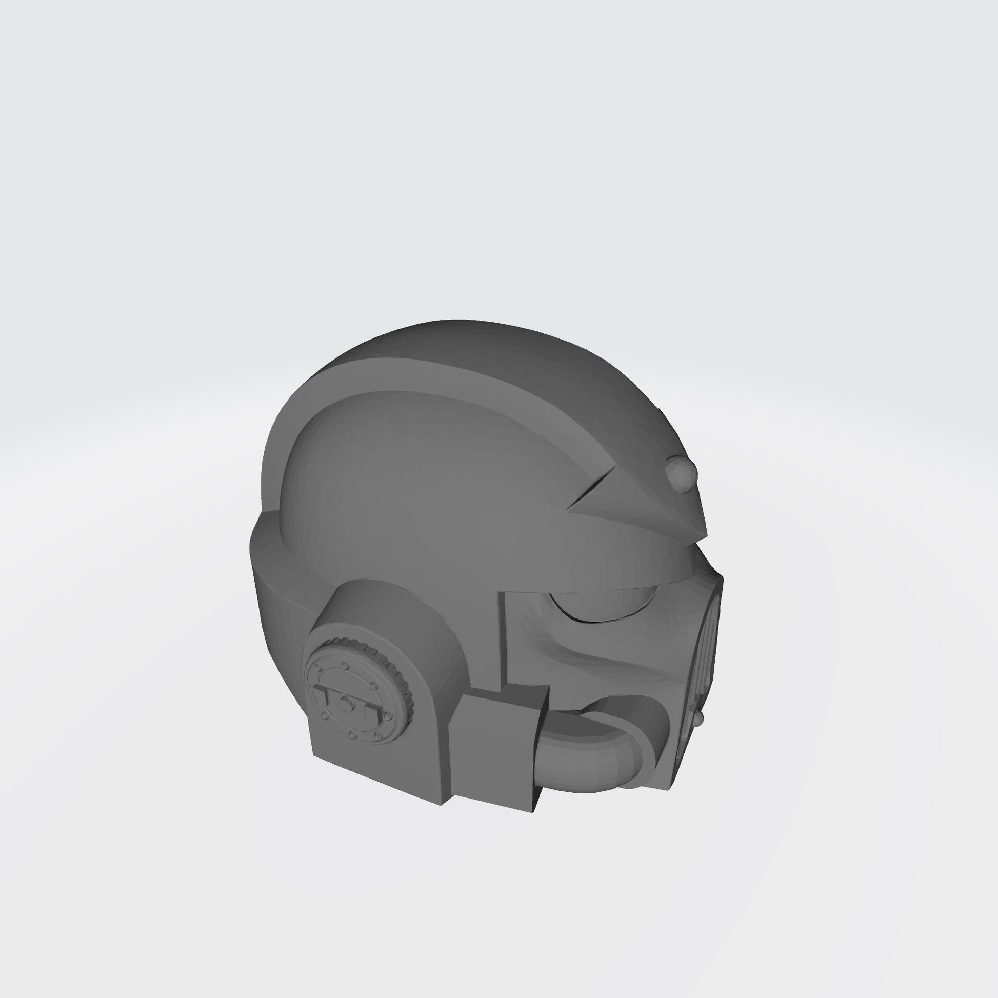 Chaos Legions Mark VII Helmet with Arrow for JoyToy Space Marine Action Figures Custom 1:18th Scale Head Swaps