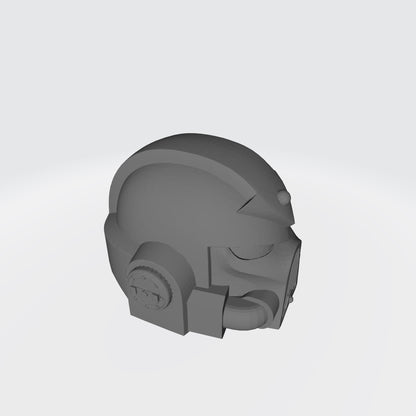 Chaos Legions Mark VII Helmet with Arrow for JoyToy Space Marine Action Figures Custom 1:18th Scale Head Swaps