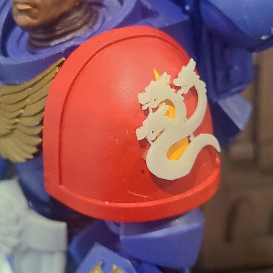 Hydra Legion Shoulder Pad Decal Left for JoyToy Traitor Marine Action Figures Custom 1:18th Scale Part