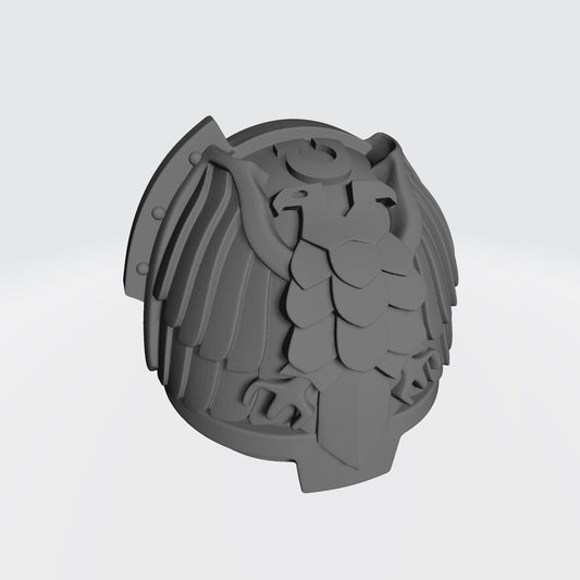 Ultra Marine Eagle Guard G:11 05R Shoulder Pad compatible with Grimdark Praetorian compatible with JoyToy Loyalist Marine Action Figures
