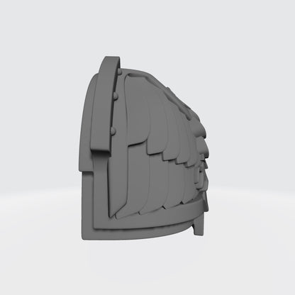 Ultra Marine Eagle Guard G:11 05R Shoulder Pad compatible with Grimdark Praetorian compatible with JoyToy Loyalist Marine Action Figures