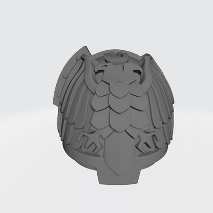 Ultra Marine Eagle Guard G:11 05R Shoulder Pad compatible with Grimdark Praetorian compatible with JoyToy Loyalist Marine Action Figures
