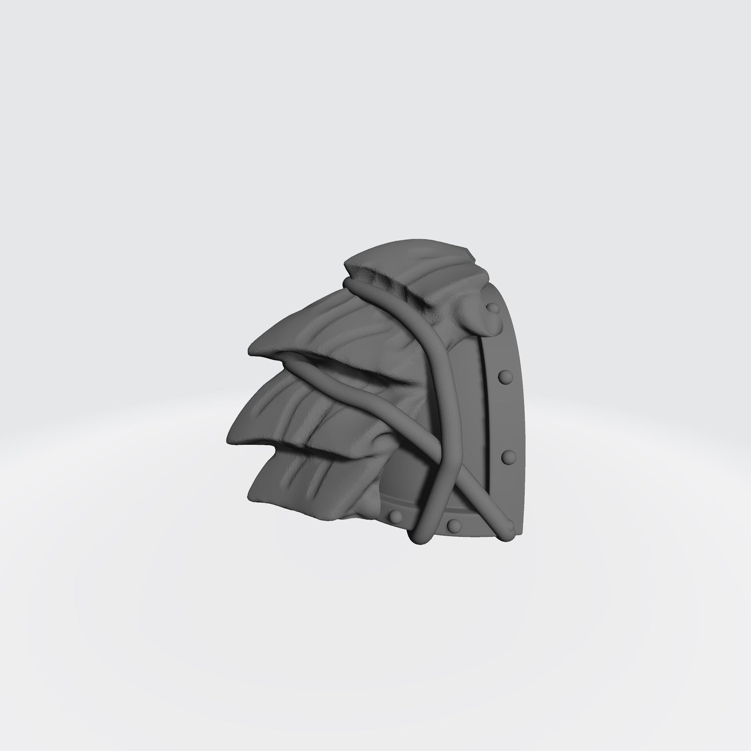 Tyranid Hunters MKVII Shoulder Pad w Carapace for JoyToy Grimdark Marine Action Figures Custom 1:18th Scale Upgrade