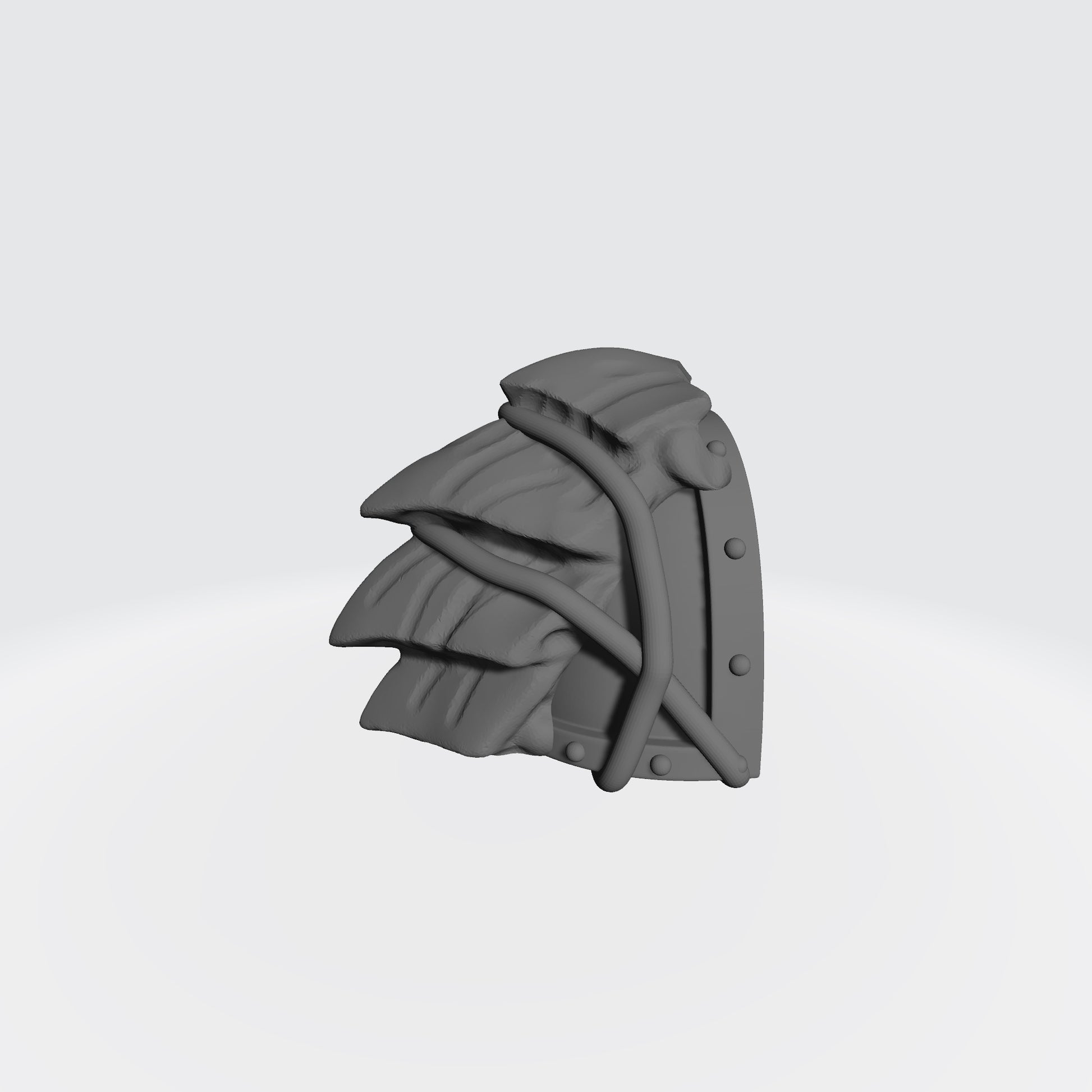 Tyranid Hunters MKVII Shoulder Pad w Carapace for JoyToy Grimdark Marine Action Figures Custom 1:18th Scale Upgrade