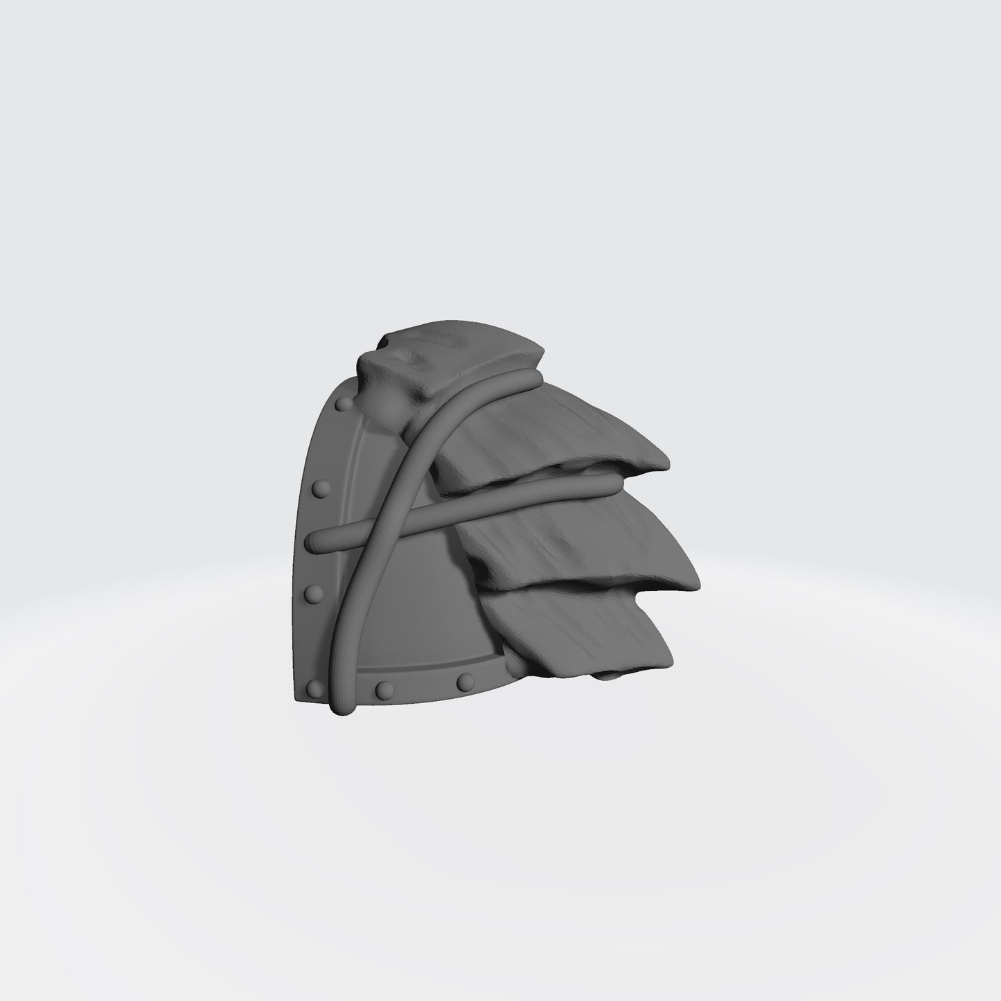 Tyranid Hunters MKVII Shoulder Pad w Carapace for JoyToy Grimdark Marine Action Figures Custom 1:18th Scale Upgrade
