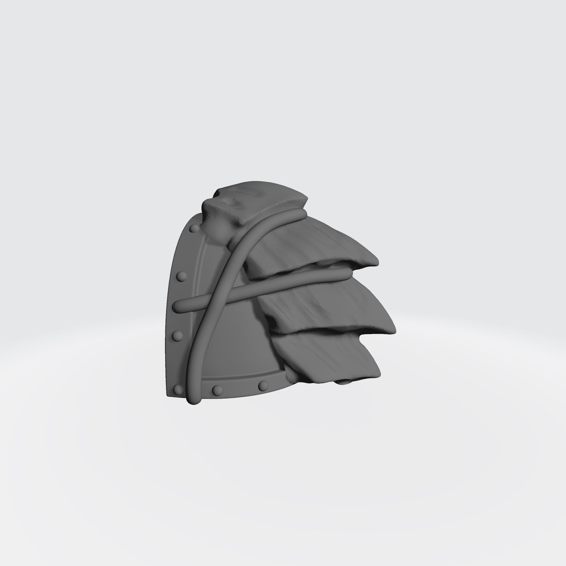 Tyranid Hunters MKVII Shoulder Pad w Carapace for JoyToy Grimdark Marine Action Figures Custom 1:18th Scale Upgrade