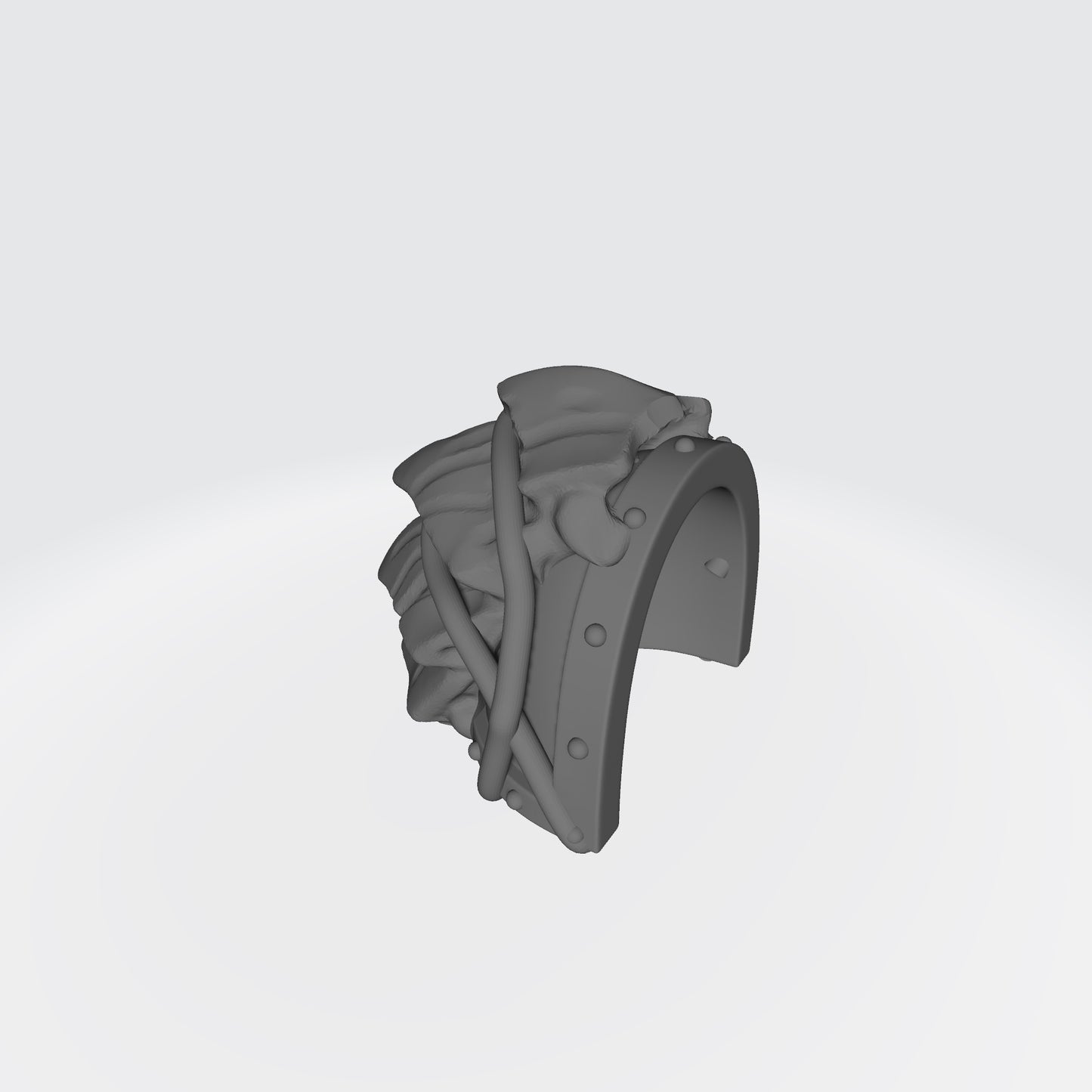Tyranid Hunters MKVII Shoulder Pad w Carapace for JoyToy Grimdark Marine Action Figures Custom 1:18th Scale Upgrade