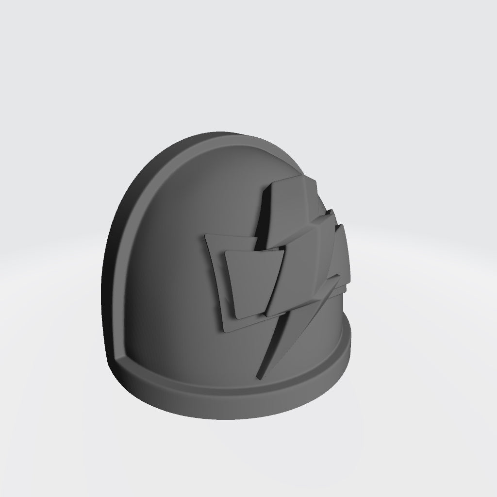 White Scars MKIV Shoulder Pad for JoyToy Space Marine Action Figures Custom 1:18th Scale Parts