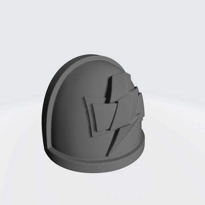 White Scars MKIV Shoulder Pad for JoyToy Space Marine Action Figures Custom 1:18th Scale Parts