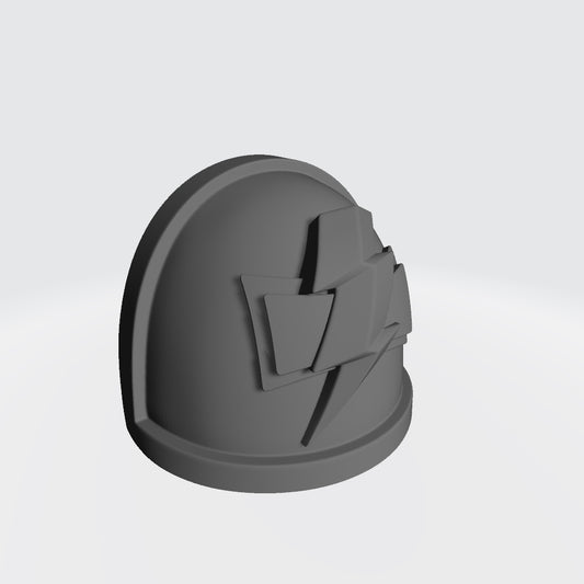 White Scars MKIV Shoulder Pad for JoyToy Space Marine Action Figures Custom 1:18th Scale Parts