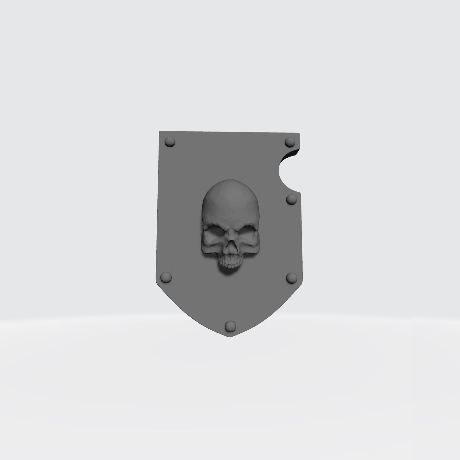 Battle Brother Shoulder Pad Heraldry Ver: 1 with Skull for JoyToy Loyalist Marine Action Figure Custom 1:18th Scale Shield