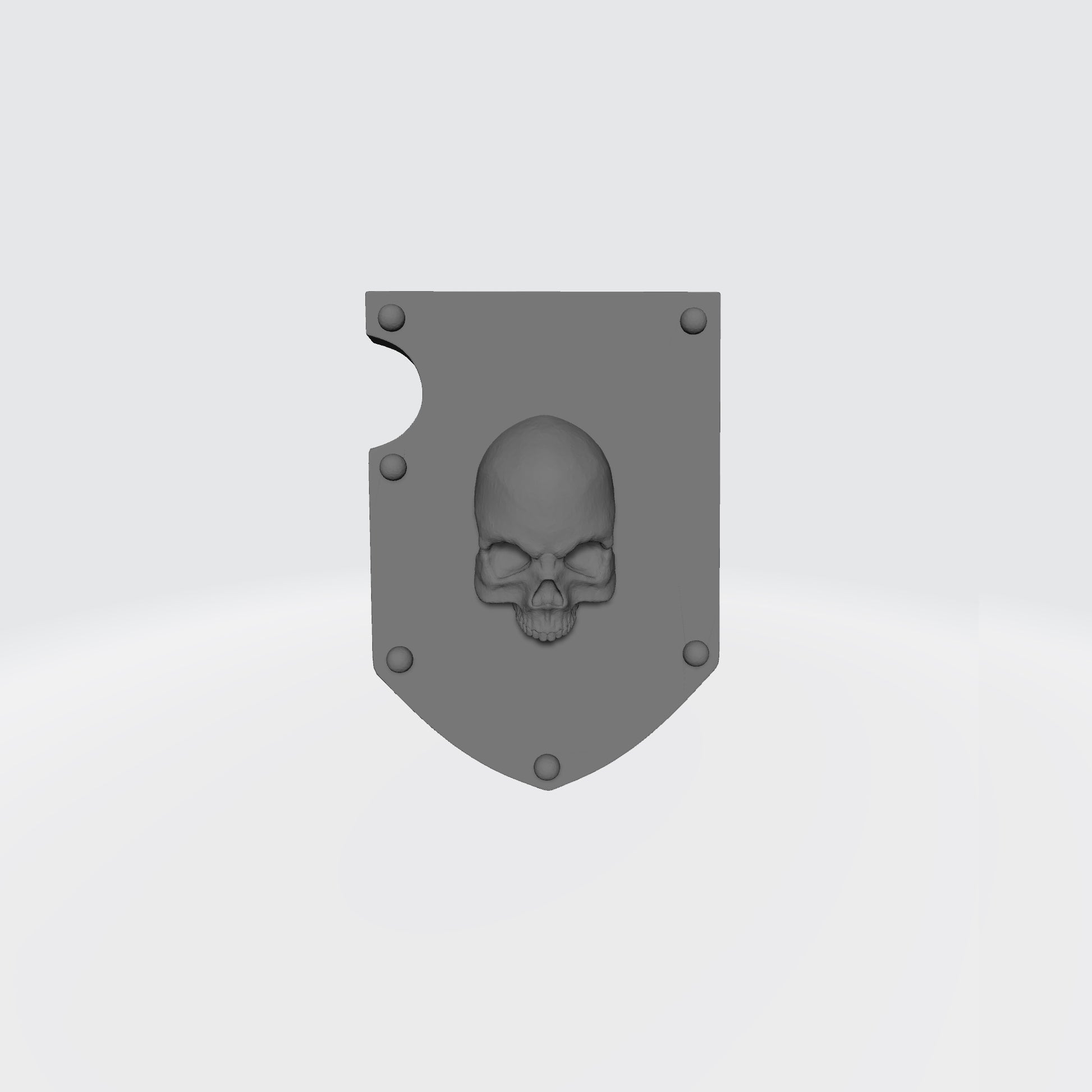 Mortifactors Chapter Shoulder Pad Heraldry Ver: 1R with Skull for JoyToy Loyalist Marine Action Figure Custom 1:18th Scale Shield
