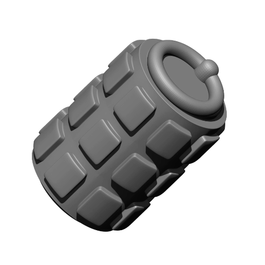 Weapon Grenade Frag Quantity 5: Ranged Weapon for JoyToy Warhammer 40K Compatible Space Marine 1:18 4" Action Figures