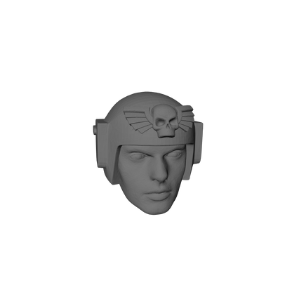Infantry Guardsman Battle Helm with Skull Wings Head Swap for G.I. Joe Classified Action Figures 6-inch (1/12th)
