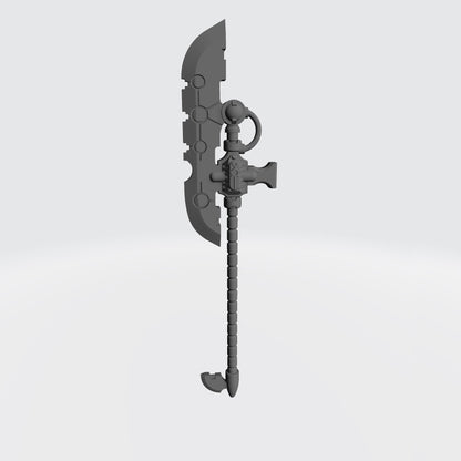 Necron Weapon Hyperphase Glaive V1: Close Combat Weapon Compatible with Warhammer 40K JoyToy Necron 1:18 Action Figure