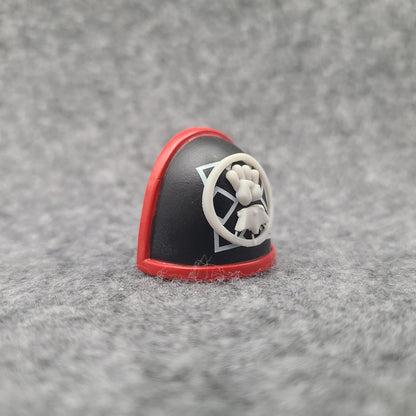 Imperial Fists Legion Shoulder Pad Decal Elite for JoyToy Loyalist Marine Action Figures Custom 1:18th Scale Insignia