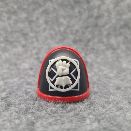 Imperial Fists Legion Shoulder Pad Decal Elite for JoyToy Loyalist Marine Action Figures Custom 1:18th Scale Insignia