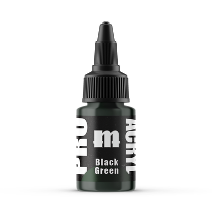 057-Pro Acryl Black Green Paint