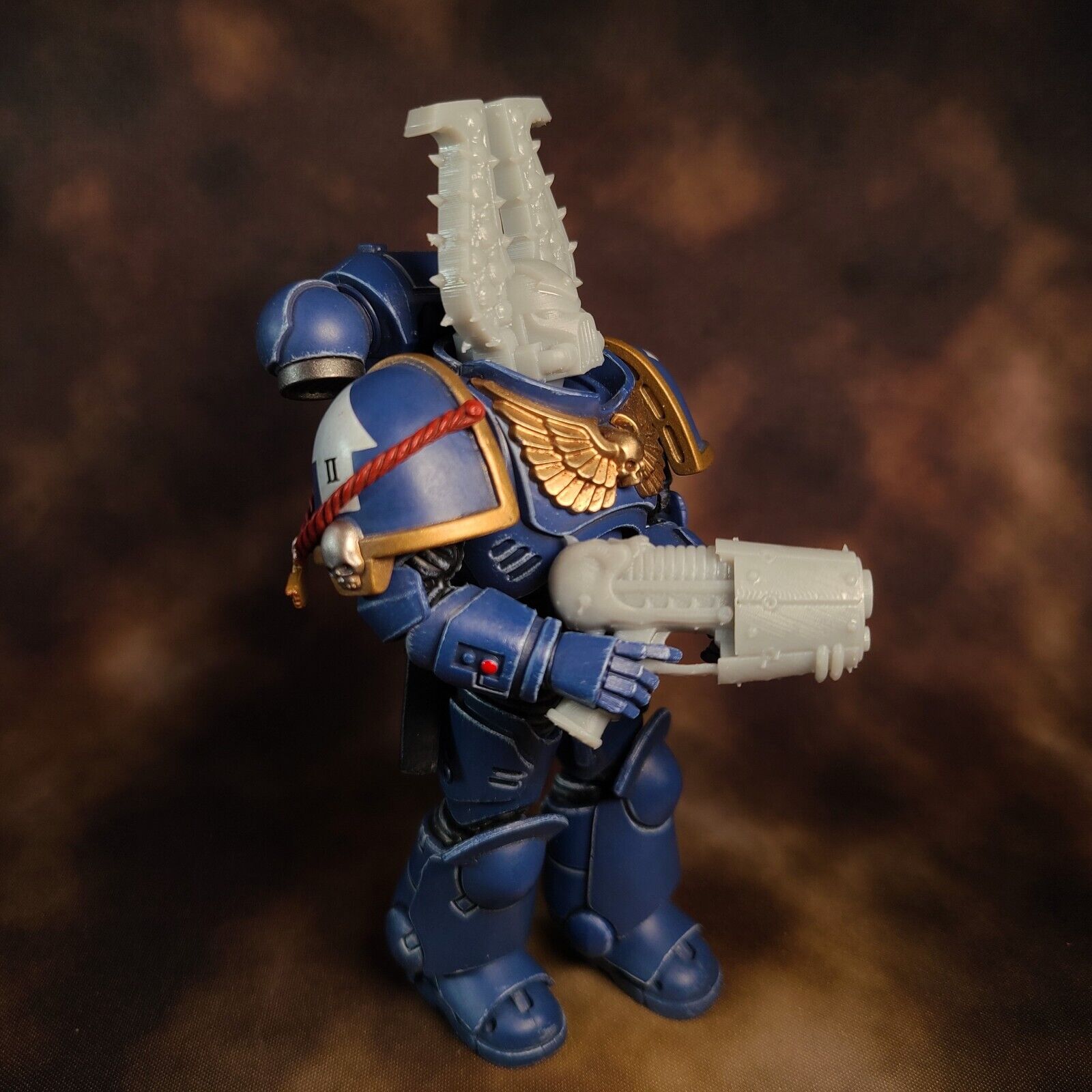 Plasma Pistol with Skull for JoyToy Space Marine Action Figures Custom 1:18th Scale Parts