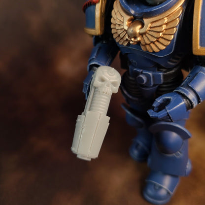 Plasma Pistol with Skull for JoyToy Space Marine Action Figures Custom 1:18th Scale Parts