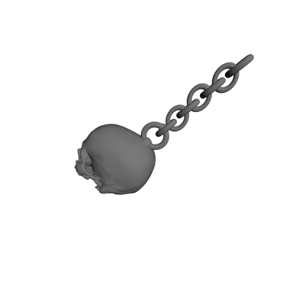Custom Skulls with Chain for JoyToy Battle Brother Marine Action Figures 1:18th Scale Custom Parts