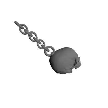 Custom Skulls with Chain for JoyToy Battle Brother Marine Action Figures 1:18th Scale Custom Parts