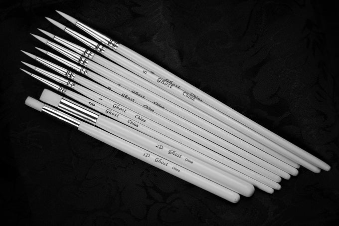 Set of Ghost Miniature paint brushes 