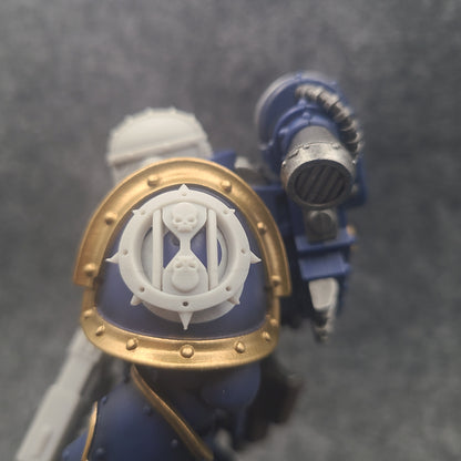 Dark Angels Dreadwing Shoulder Pad Decal for JoyToy Space Marine Action Figures Custom 1:18th Scale Parts