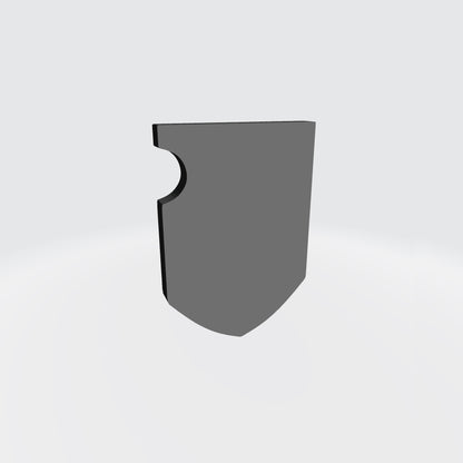 Skull Shoulder Pad Shield Heraldry Version 1 custom resin pauldron accessory compatible with JoyToy 1:18 scale armored action figures.