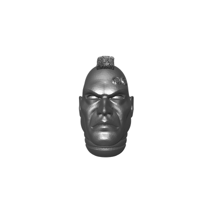 Initiate Head Swap Mohawk with Service Studs for JoyToy Space Marine Action Figure Custom 1:18th Scale Parts