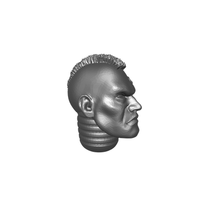 Initiate Head Swap Mohawk with Service Studs for JoyToy Space Marine Action Figure Custom 1:18th Scale Parts
