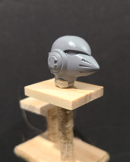 Space Marine MKVI Beaky Helmet Plain: Helmet Swap for JoyToy Grimdark Marine 1:18 Scale 4" Action Figures