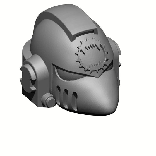 World Eaters Legion MKVI Beaky Helmet: Warhammer 40K JoyToy Compatible Space Marine 1:18 Action Figure 4" Custom Part