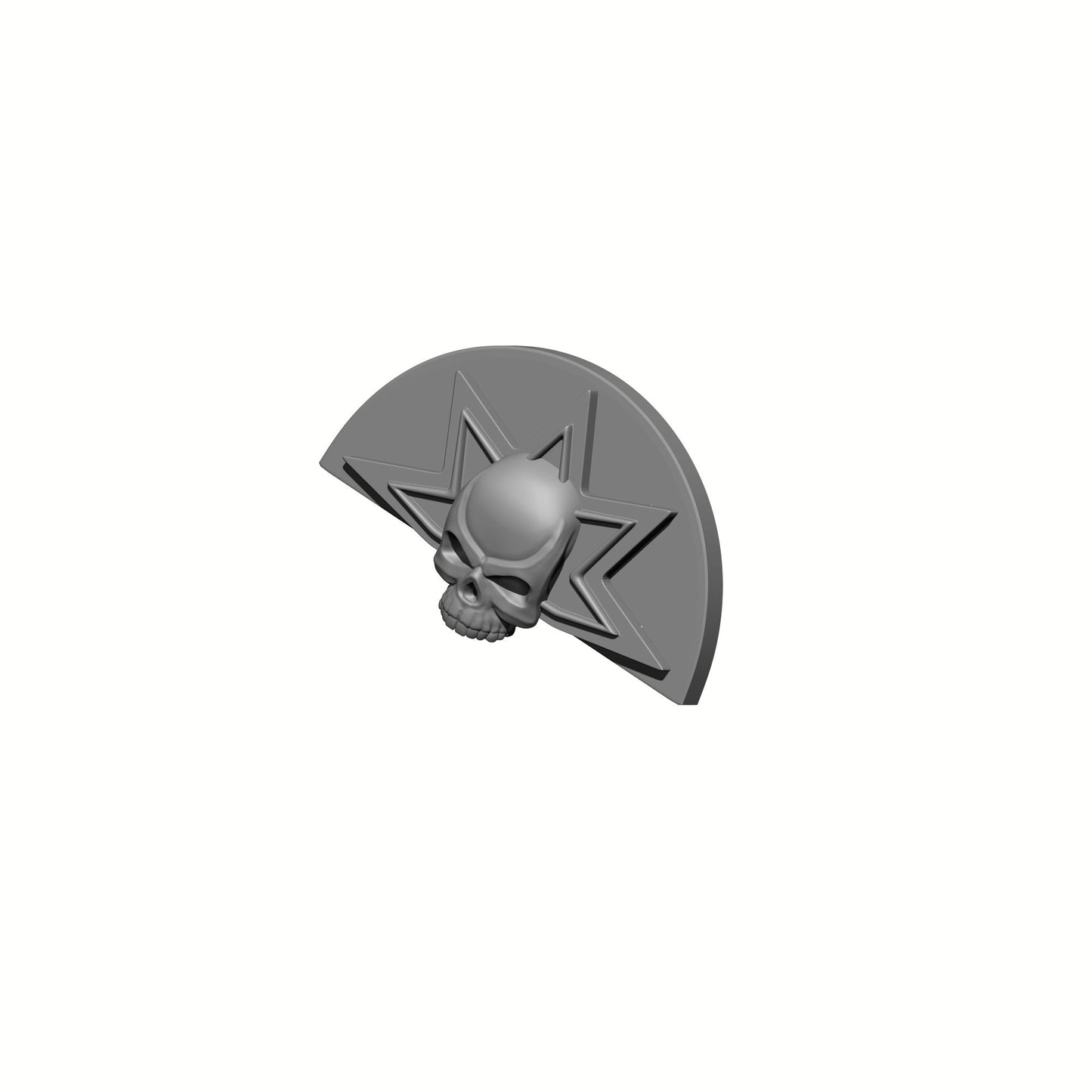 Alien Hunter Warrior Order elbow fan plate with sunburst skull compatible with JoyToy 1:18 scale armored action figures custom resin armor