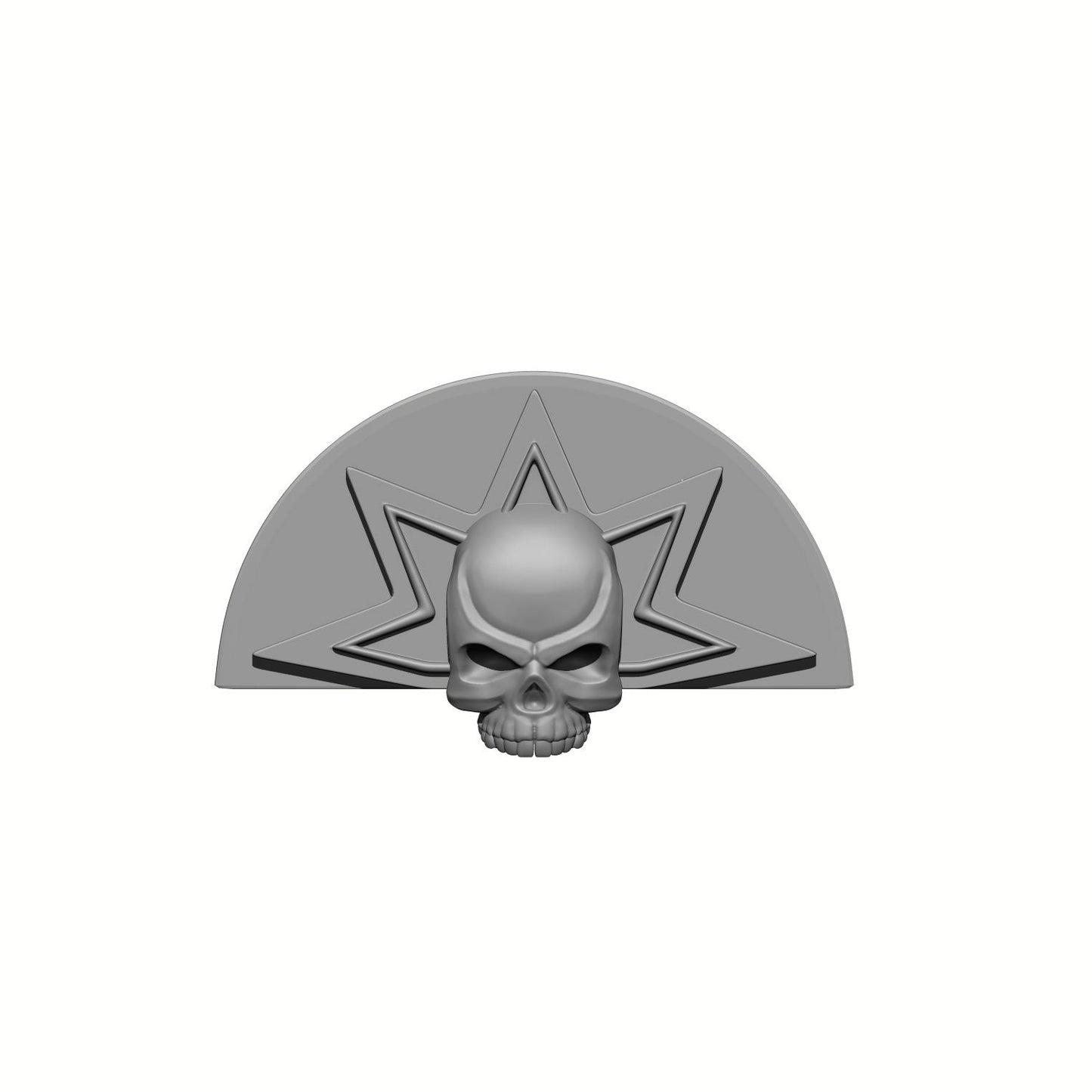 Alien Hunter Warrior Order elbow fan plate with sunburst skull compatible with JoyToy 1:18 scale armored action figures custom resin armor