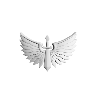 Angels Grimm Warrior Order Chestplate Decal compatible with JoyToy 1:18 scale armored action figures