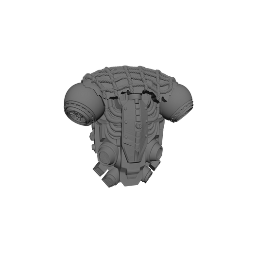 Back Pack Type T V1 Netting custom resin backpack designed to fit JoyToy 1:18 scale armored action figures.