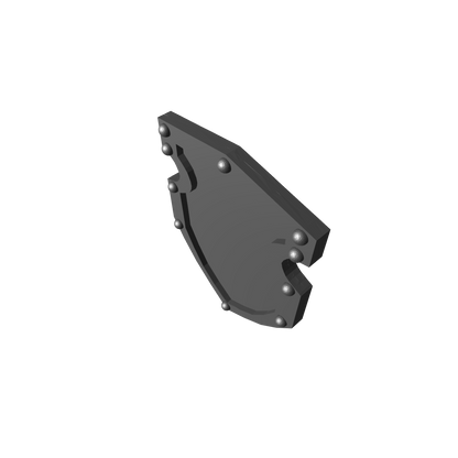 Battle Warrior Shoulder Pad Heraldry Shield Ver. 5 custom resin armor accessory compatible with JoyToy 1:18 scale armored action figures.