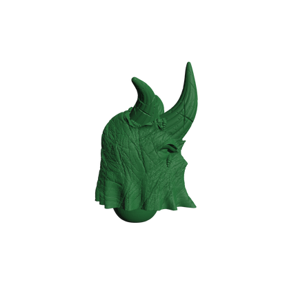 Blightborn Warrior Order Hooded Helm with Necrotic Damage custom resin head swap compatible with JoyToy 1:18 scale armored action figures.