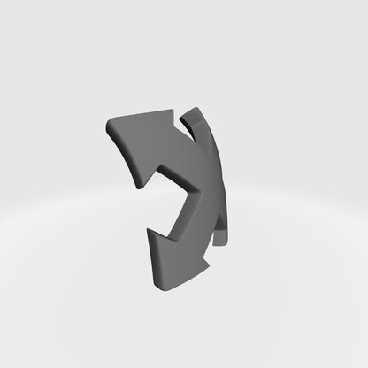 Two Close Support knee pad decals in custom resin compatible with JoyToy 1:18 scale armored action figures.