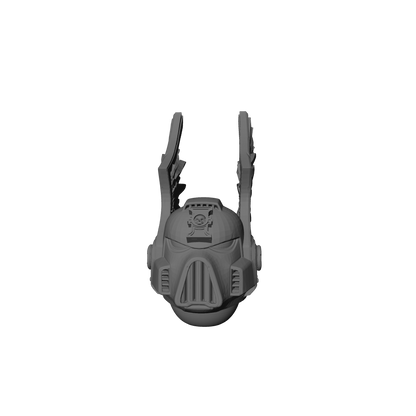 Deathwatch Mark VIII Helmet with Wings for Loyalist Marine Action Figures Custom 1:18th Scale Upgrade