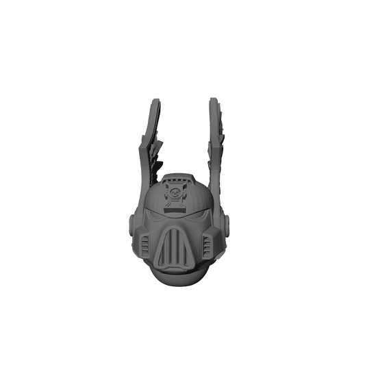Deathwatch Mark VIII Helmet with Wings for Loyalist Marine Action Figures Custom 1:18th Scale Upgrade