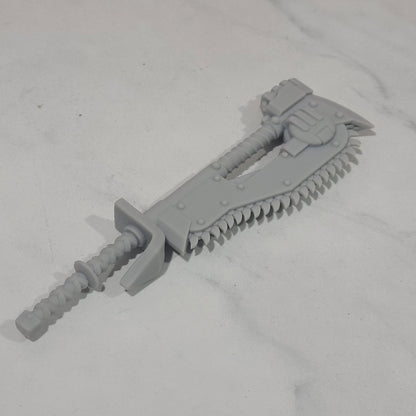 Custom Great Two-Handed Chain Axe compatible with JoyToy 1:18 scale armored action figures custom resin weapon