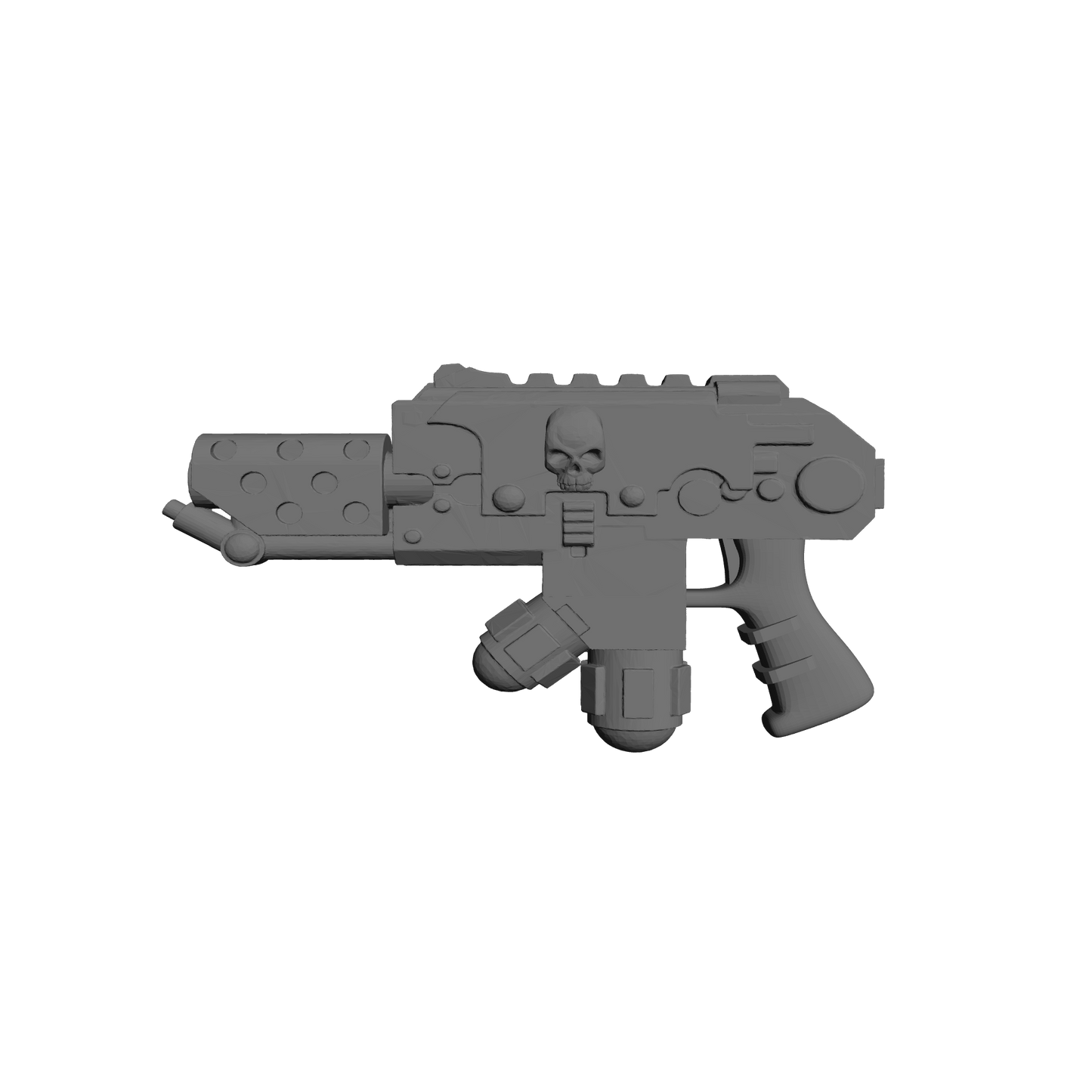 Elite Alien Hunter Veteran Flamer Pyre-Gun with Judicators Symbol and Skull compatible with JoyToy 1:18 scale armored action figures