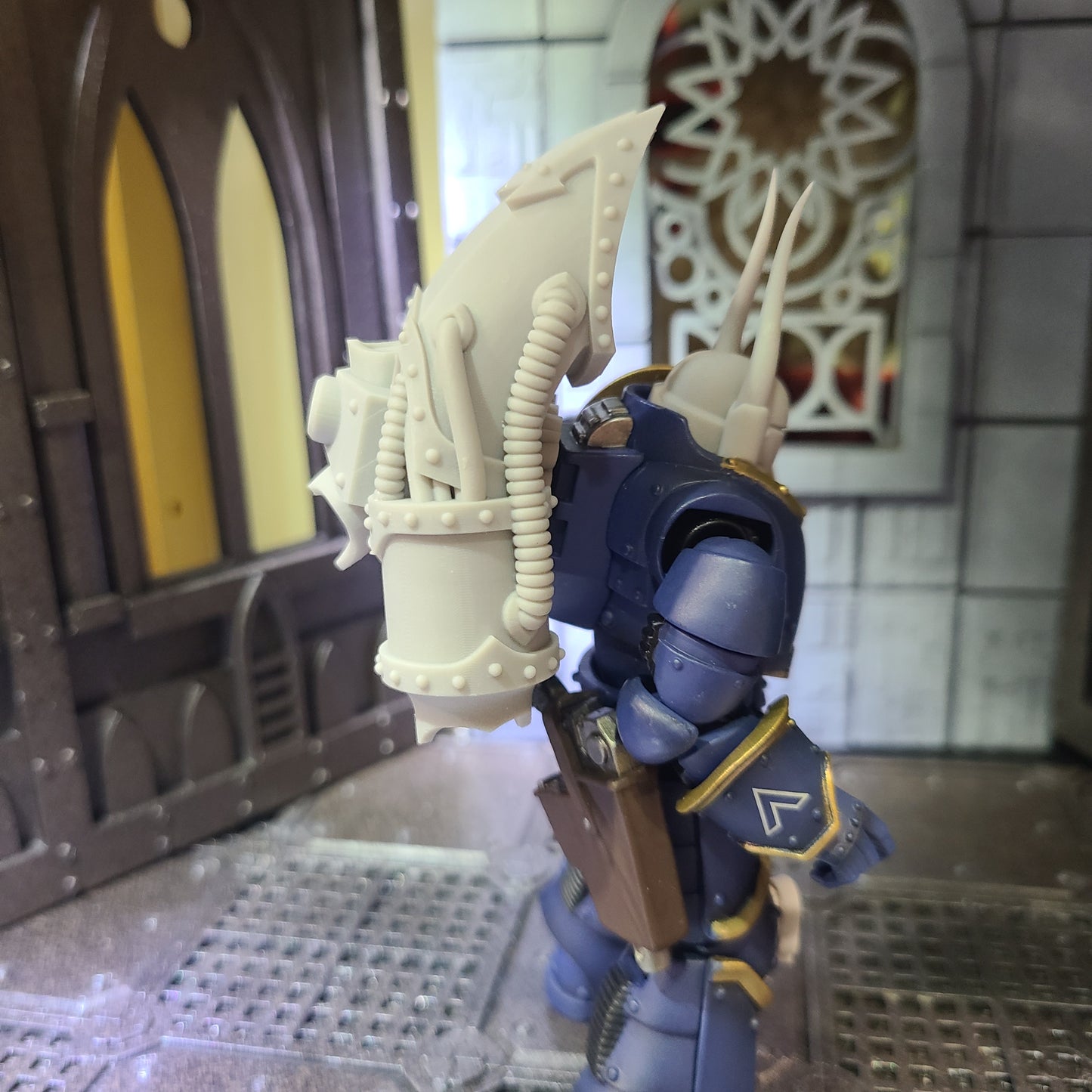 Custom 1:18 scale elite jump pack compatible with JoyToy action figures