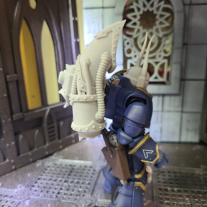 Custom 1:18 scale elite jump pack compatible with JoyToy action figures