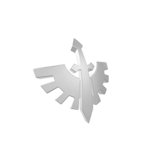 Grim Angels Warrior Order Knee Pad Insignia V1 compatible with JoyToy 1:18 scale armored action figures custom resin 3D decal