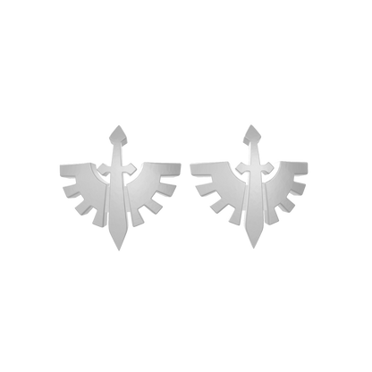 Grim Angels Warrior Order Knee Pad Insignia V1 compatible with JoyToy 1:18 scale armored action figures custom resin 3D decal