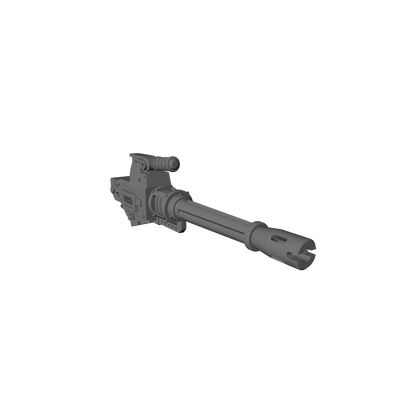Heavy Autogun 30K two-part resin weapon compatible with JoyToy 1:18 scale armored action figures