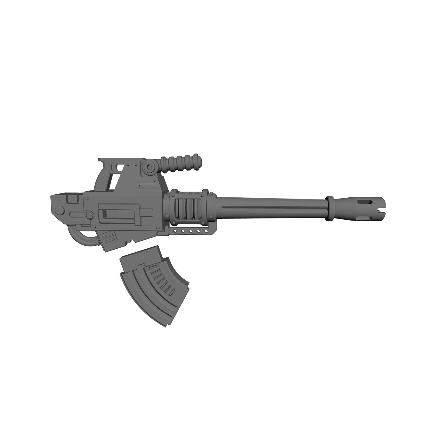 Heavy Autogun 30K two-part resin weapon compatible with JoyToy 1:18 scale armored action figures